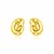 14k Yellow Gold Polished Knot Earrings