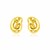 14k Yellow Gold Polished Knot Earrings