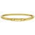Gold Over Sterling Silver Cubogas Chain Bracelet