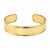 Designer Classic Cuff Bangle in 14K Yellow Gold (20.40 mm)