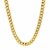 Semi Solid Miami Cuban Chain in 14k Yellow Gold (5.00 mm)