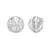 Sterling Silver Sculpted Domed Disc Stud Earrings