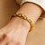 Oval Cable Chain Bracelet in 14k Yellow Gold (9.65 mm)