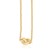 14k Yellow Gold Chain Necklace with Polished Knot