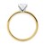 1 Carat Round Lab Grown IGI G/VS1 Diamond Solitaire Ring in 14K Yellow Gold