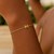 14K Yellow Gold Mini Initial M Bracelet