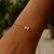 14K Yellow Gold Mini Initial M Bracelet