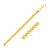 Solid Diamond Cut Round Franco Bracelet in 14k Yellow Gold (4.0mm)
