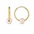 14k Yellow Gold Round Endless Pearl Earring(1x14mm)