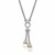 Pearl Lariat Motif Popcorn Necklace in 18k Yellow Gold and Sterling Silver