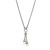 Pearl Lariat Motif Popcorn Necklace in 18k Yellow Gold and Sterling Silver