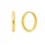 Endless Engraved Oval Hoop Earrings in 14K Yellow Gold