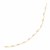 14k Yellow Gold Arc Link Necklace with White Pearls