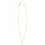 14K Yellow Gold Mini Diamond J Initial Pendant Necklace