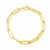 14K Yellow Gold Extra Wide Paperclip Chain Bracelet (6.10 mm)