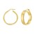 14k Yellow Gold Medium Square Tube Hoops Earrings