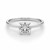 1 Carat Cushion Lab Grown IGI G/VS1 Diamond Solitaire Ring in 10K White Gold