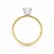 1.50Ct Radiant Lab Grown IGI G/VS1 Diamond Ring in 14K Yellow Gold