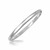 Thin Dome Style Bangle in Rhodium Plated Sterling Silver (6.50 mm)