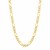 Solid Pave Figaro Chain in 14K Yellow Gold (5.90 mm)