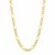 Solid Pave Figaro Chain in 14K Yellow Gold (5.90 mm)