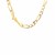 Solid Pave Figaro Chain in 14K Yellow Gold (5.90 mm)