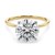 5 Carat Round Lab Grown IGI G/VS1 Diamond Solitaire Ring in 14K Yellow Gold