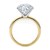 5 Carat Round Lab Grown IGI G/VS1 Diamond Solitaire Ring in 14K Yellow Gold