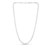 Sterling Silver Rhodium Plated Moon Cut Bead Chain (5.00 mm)
