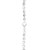 Sterling Silver Rhodium Plated Moon Cut Bead Chain (5.00 mm)