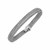 14k White Gold 7 1/4 inch Multi Strand Textured Bracelet