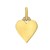 14K Yellow Gold Polished Heart Charm Pendant