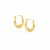 Oval Hoop Earrings in 10k Yellow Gold