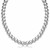 Polished Bead Style Necklace in Rhodium Plated Sterling Silver (10mm)