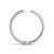 Two Row Diamond Hoop Earrings in 14k White Gold (7 cttw)