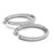 Two Row Diamond Hoop Earrings in 14k White Gold (7 cttw)