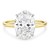 5 Carat Oval Lab Grown IGI G/VS1 Diamond Solitaire Ring in 14K Yellow Gold
