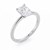 2 Carat Radiant Lab Grown IGI G/VS1 Diamond Solitaire Ring in 10K White Gold