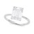 5 Carat Radiant Lab Grown IGI G/VS1 Diamond Solitaire Ring in 14K White Gold