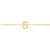 14K Yellow Gold Mini Initial B Bracelet