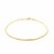 Solid Diamond Cut Rope Bracelet in 10k Yellow Gold  (1.60 mm)