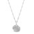 Sterling Silver Rhodium Plated Sea Shell Necklace