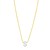 14K Yellow Gold Mini Diamond S Initial Pendant Necklace