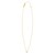 14K Yellow Gold Mini Diamond S Initial Pendant Necklace
