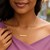 Smooth Horizontal Bar Necklace in 14k Yellow Gold