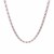 Sterling Silver 18 inch Necklace with Pink Cubic Zirconias