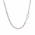 Sterling Silver 18 inch Necklace with Pink Cubic Zirconias