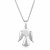 Sterling Silver Polished Angel Pendant