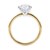 1 1/2 Carat Round Lab Grown IGI G/VS1 Diamond Solitaire Ring in 10K Yellow Gold