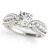 14k White Gold Multirow Shank Round Diamond Engagement Ring (1 1/2 cttw)